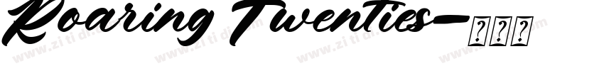 Roaring Twenties字体转换